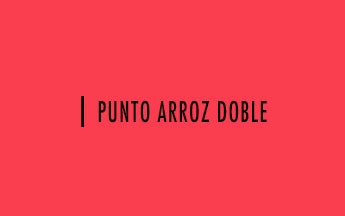 Palillo #14: Punto arroz doble