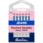 Aguja jeans para m&aacute;quina #100/16 Hemline
