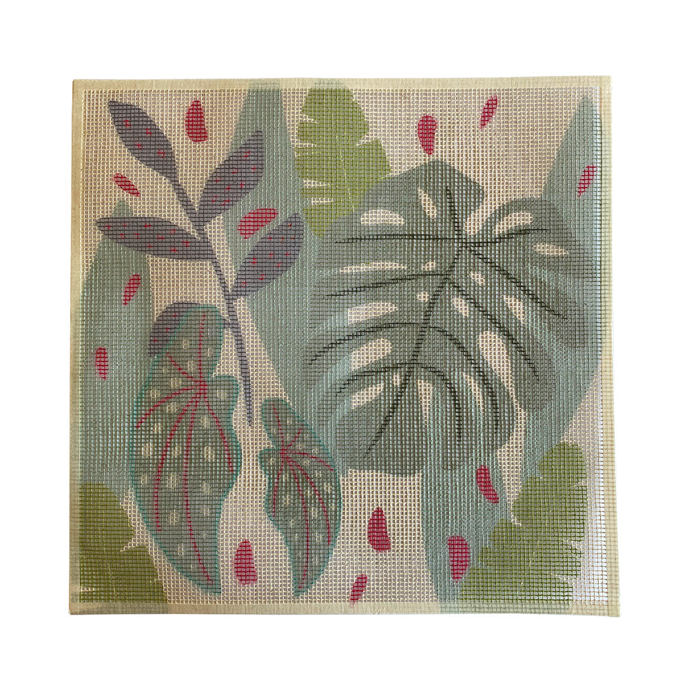 Cañamazo Hojas Tropicales Monstera 40x40