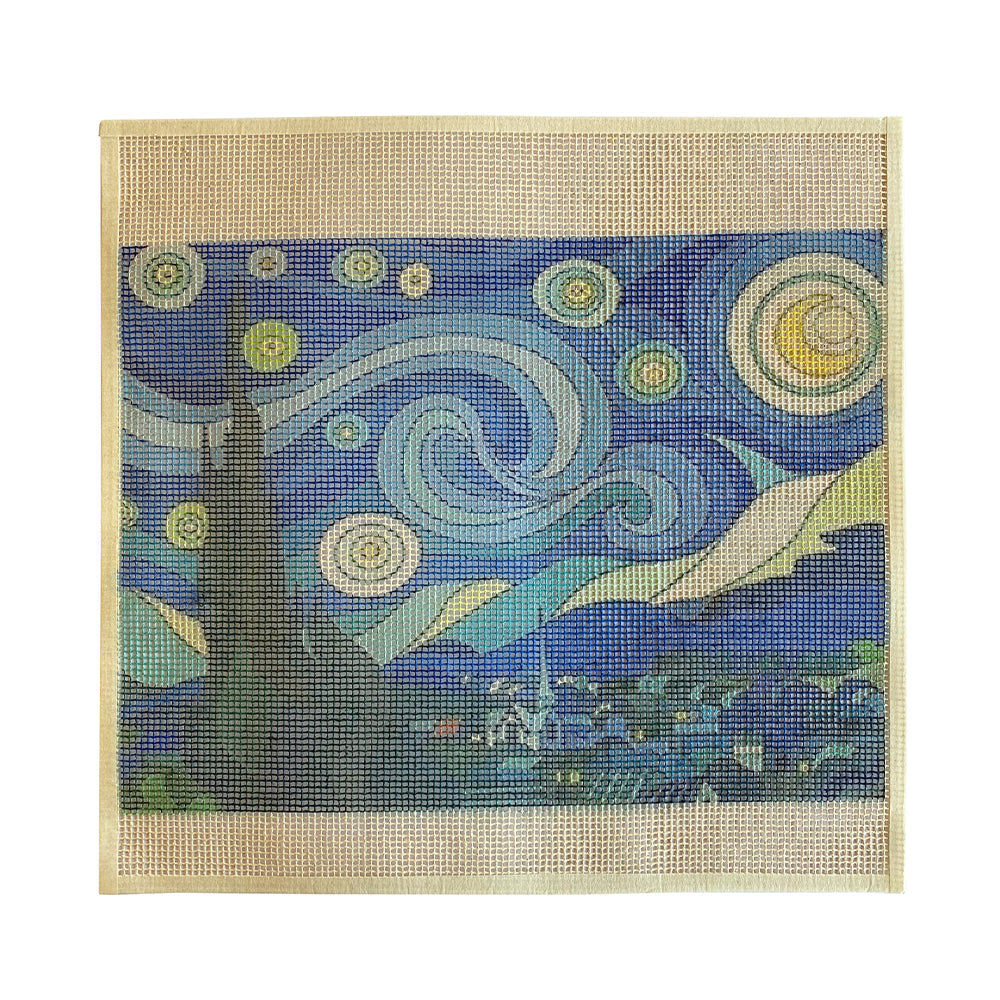 Cañamazo Noche Estrellada 40x40