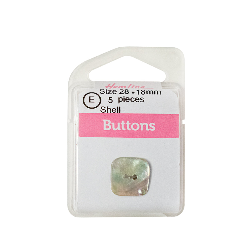 Botón Nacar Figuras Crema