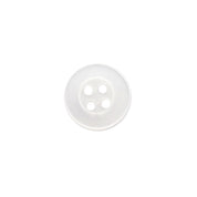 Botón Plástico Redondo Camisa Blanco