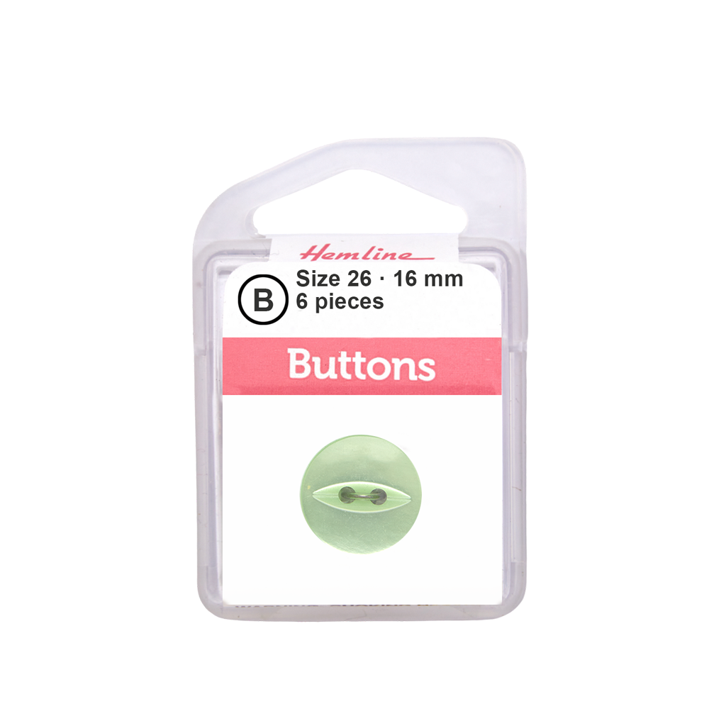 Bot&oacute;n Pl&aacute;stico Ojo de Pez Verde Lima