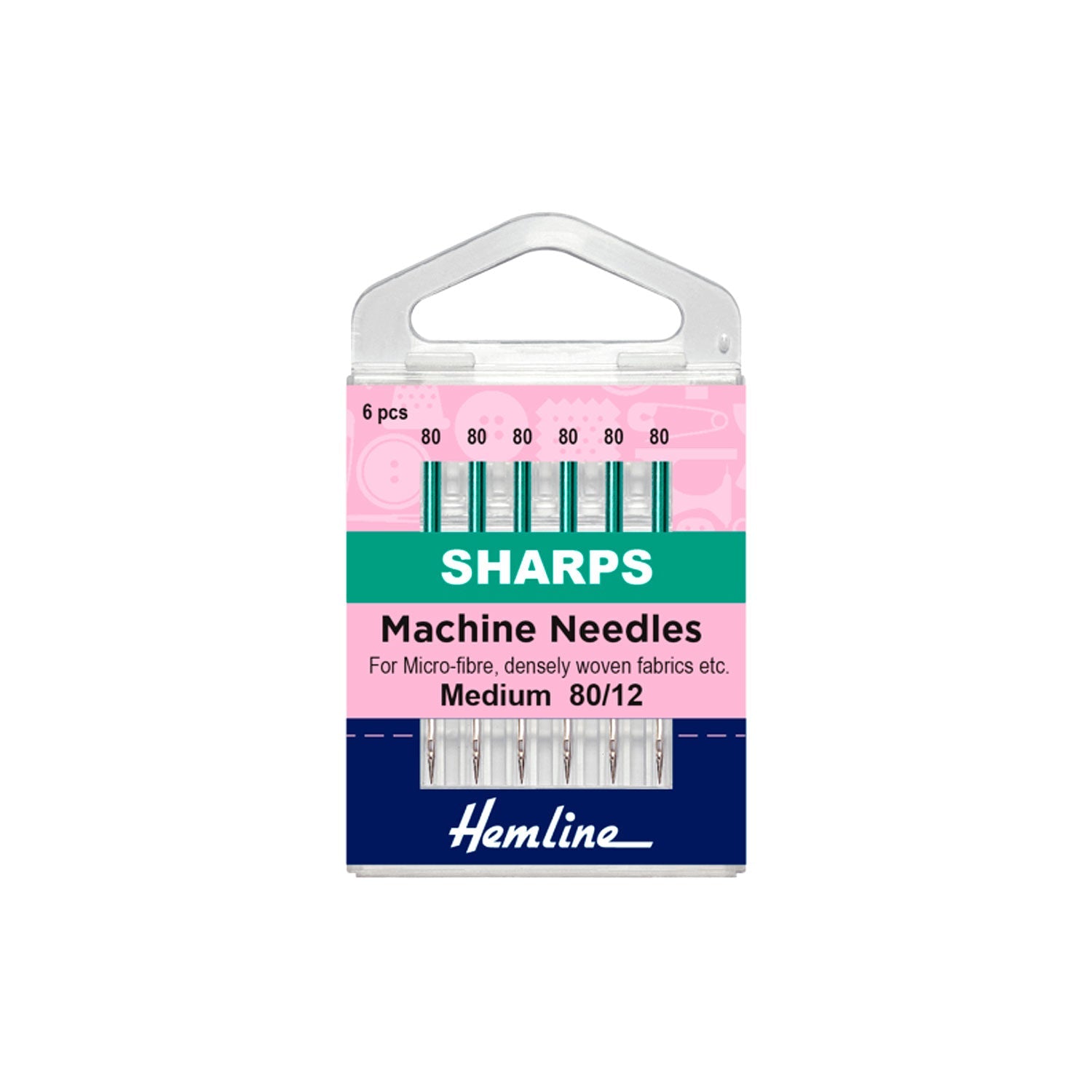 Aguja Máquina Sharps 80/12 6 UN