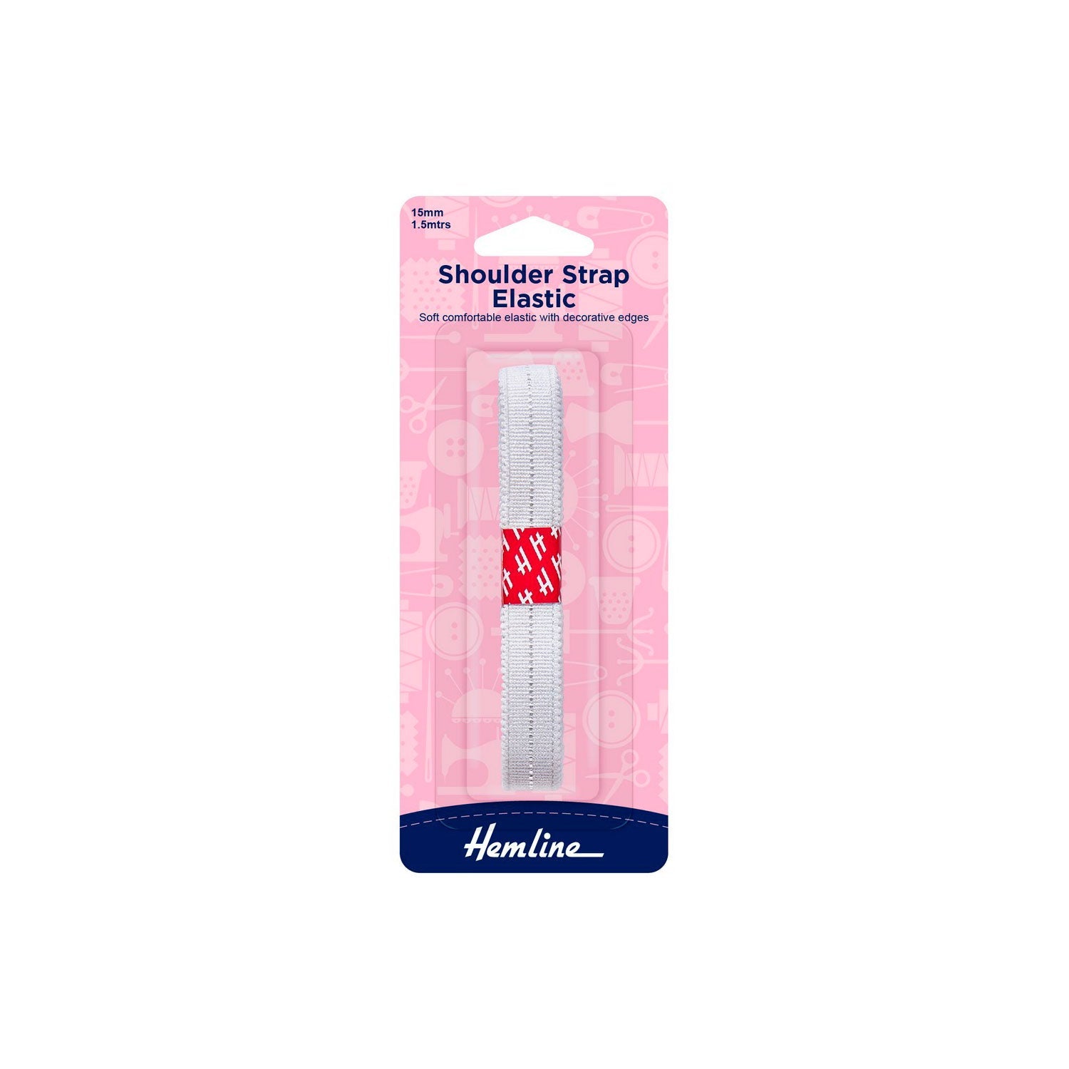 Elástico Bretel Blanco 15mm 1.5M Hemline