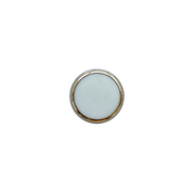Botón Plástico Redondo Borde Dorado 18MM 5UN