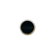 Botón Plástico Redondo Borde Dorado 18MM 5UN