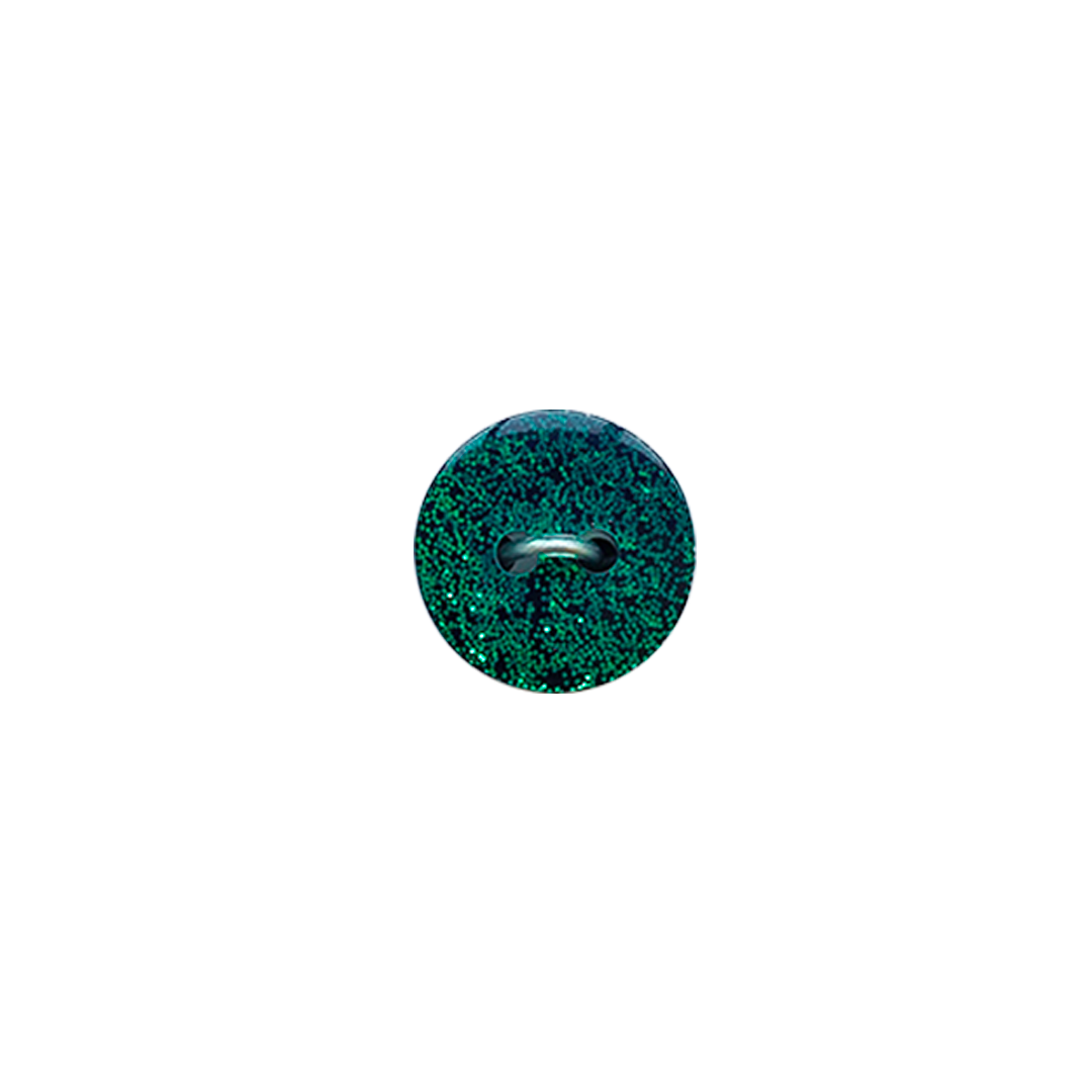 Botón Plástico Redondo Glitter 14MM 8UN