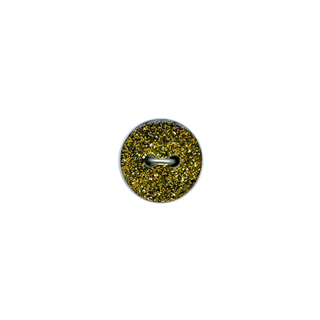 Botón Plástico Redondo Glitter 14MM 8UN