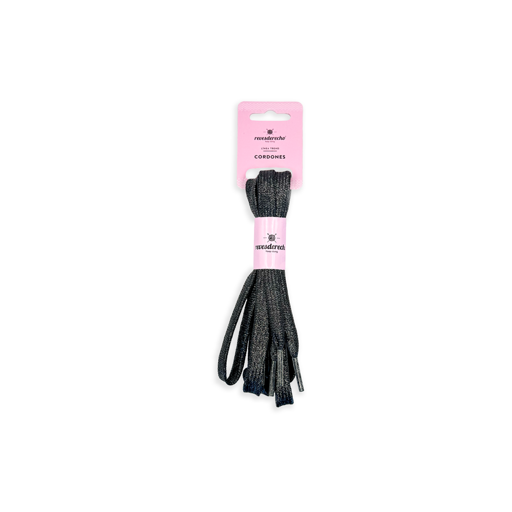 Pasadores Planos con Glitter 110 cm - Revesderecho