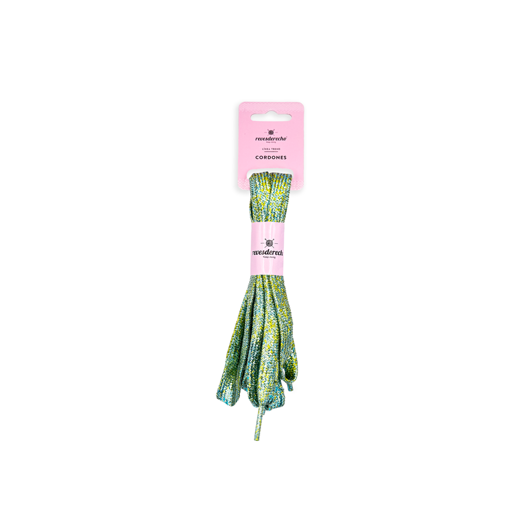 Pasadores Planos con Glitter 110 cm - Revesderecho