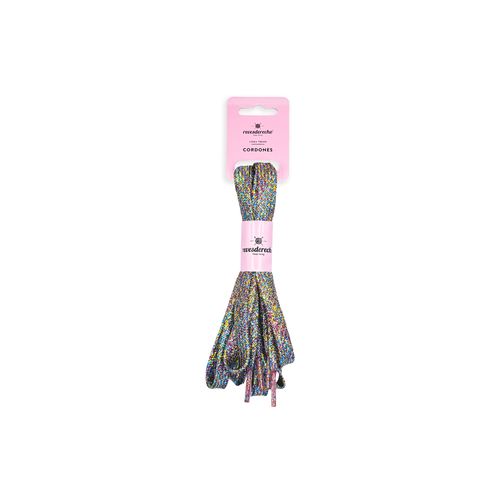 Pasadores Planos con Glitter 110 cm - Revesderecho