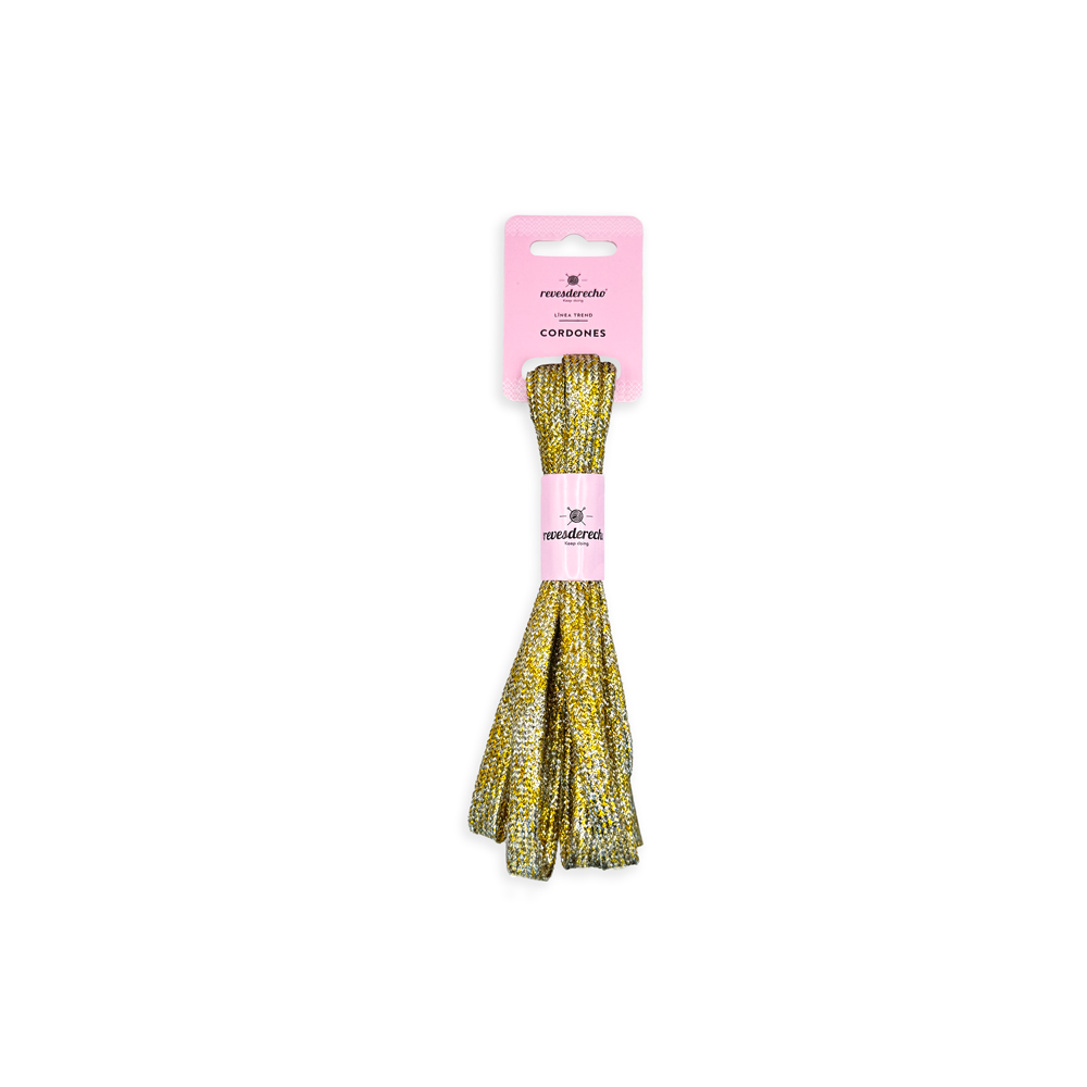 Pasadores Planos con Glitter 110 cm - Revesderecho