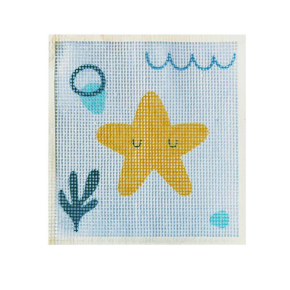 Set 2 Cañamazos Baby Ocean 20x20