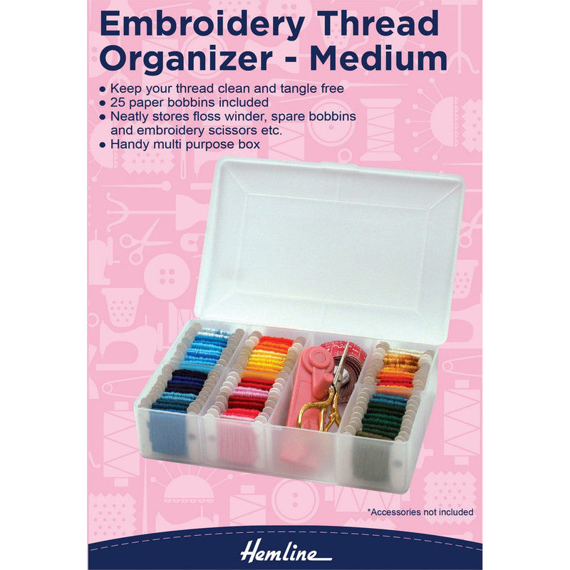 Caja organizadora hilos de bordar Hemline