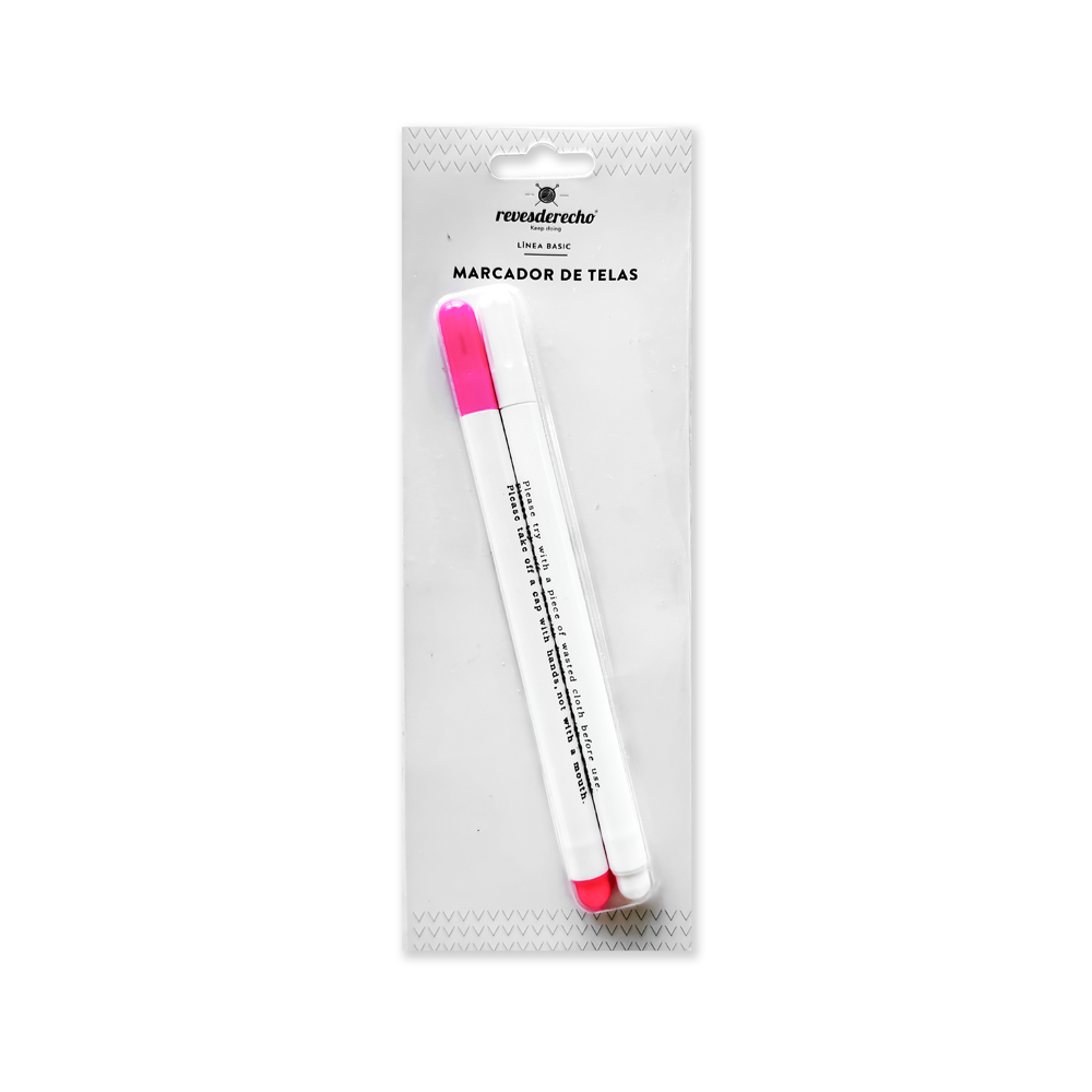 Marcador de Tela Soluble 2 Un - Revesderecho