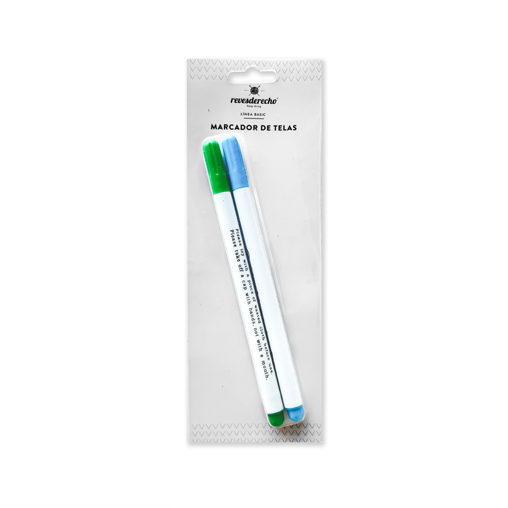 Marcador de Tela Soluble 2 Un - Revesderecho