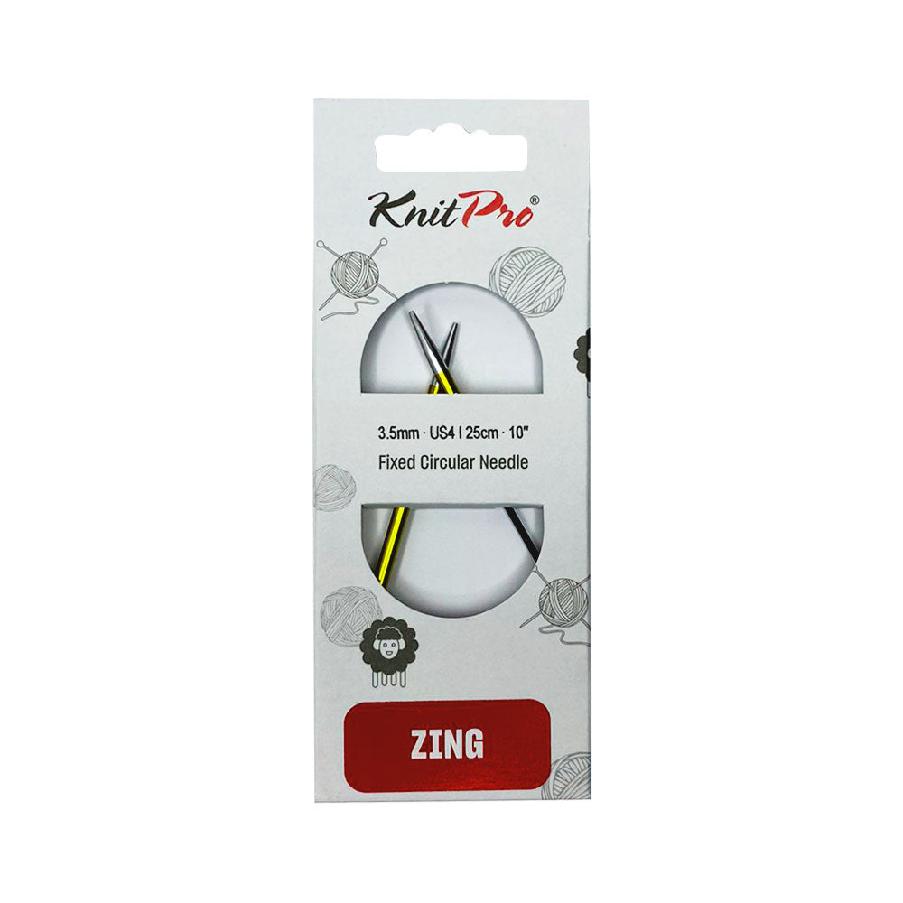 Palito Circular Asimétrico Zing 25 cm - Knit Pro